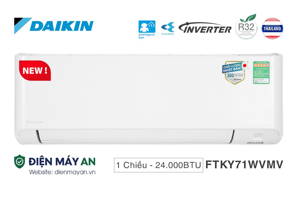 Điều Hòa Daikin Inverter 24000 BTU 1 Chiều FTKY71WVMV