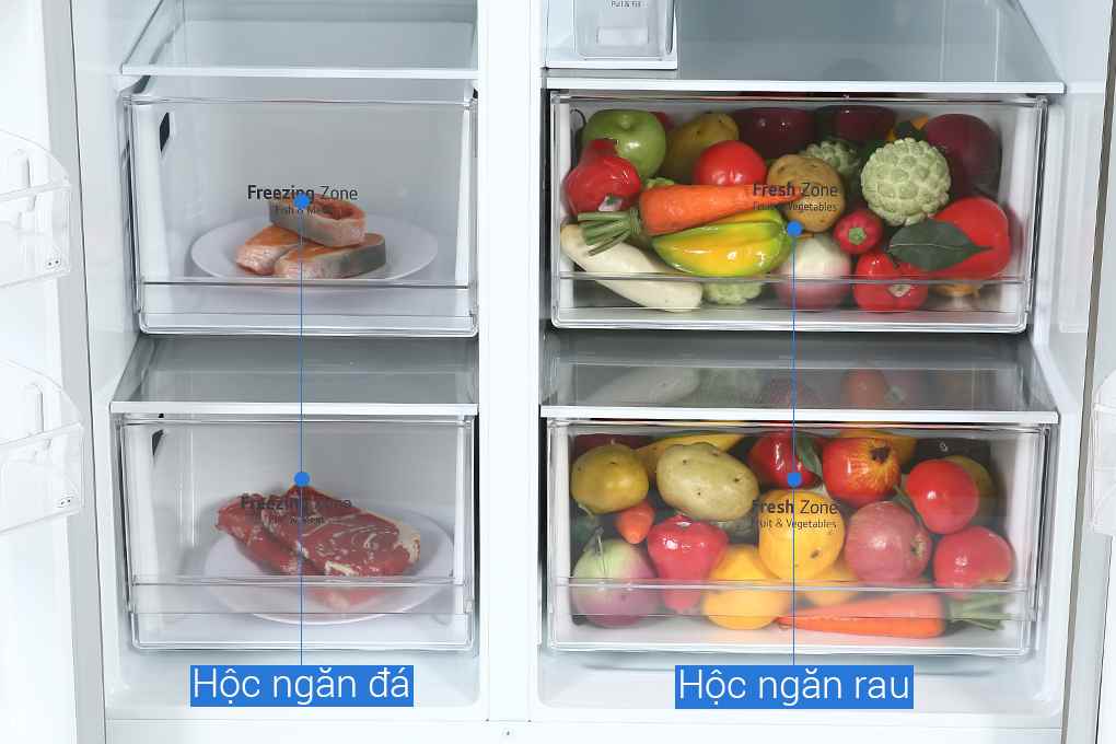 Tủ lạnh Side by Side LG Inverter 635 Lít GR-D257JS
