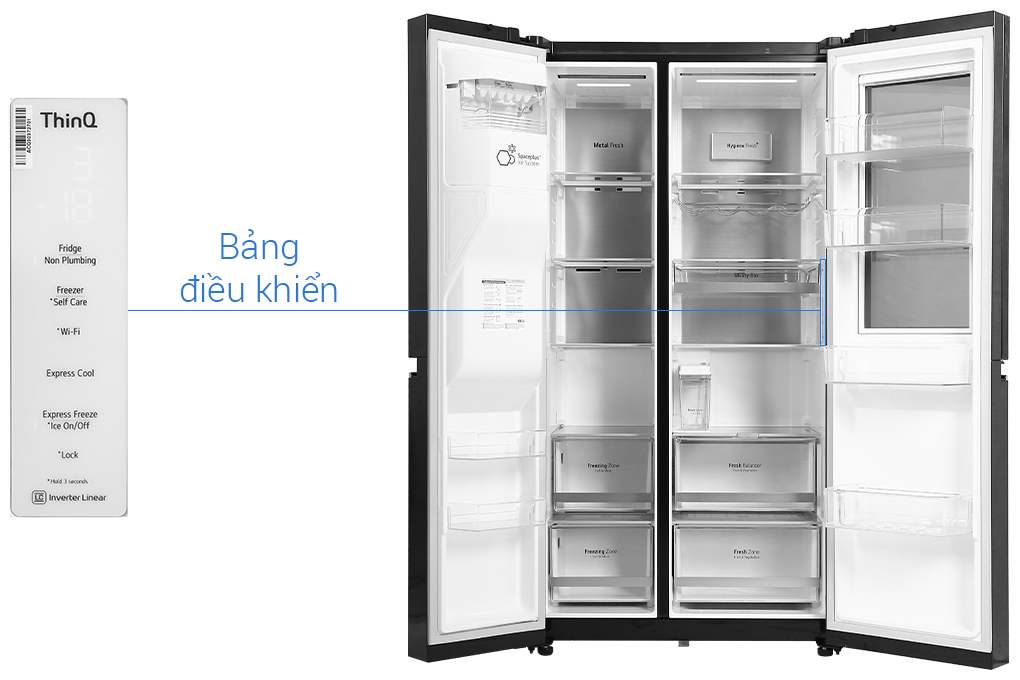 Tủ lạnh Side by Side LG Inverter 635 lít GR - X257MC