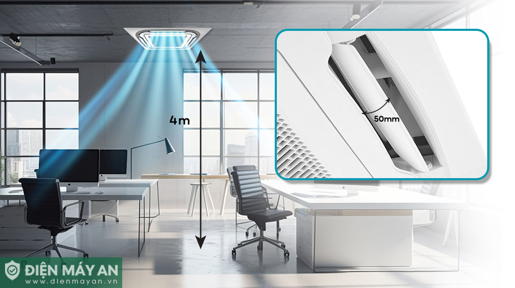 Điều hòa âm trần cassette Casper 48000 BTU 2 chiều CH-48TL22