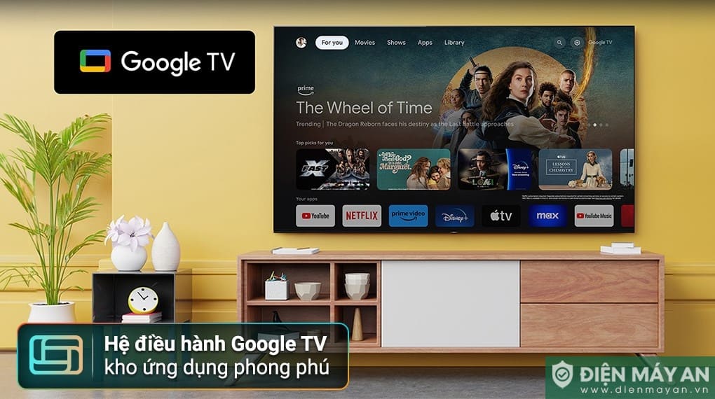 Google Tivi Mini LED Sony AI 4K 85 inch K-85XR50