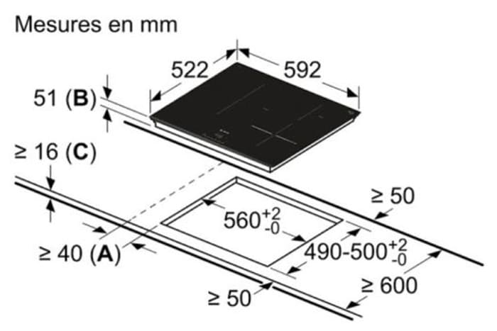 Bếp từ 3 vùng nấu âm Bosch Serie 8 PID675DC1E