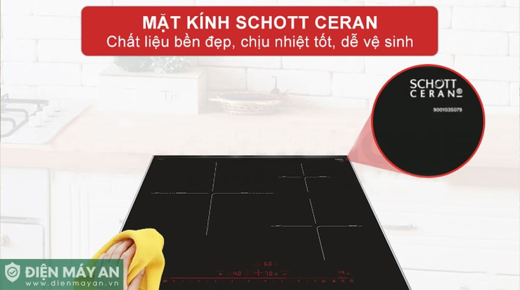 Bếp từ 3 vùng nấu âm Bosch Serie 8 PID775DC1E