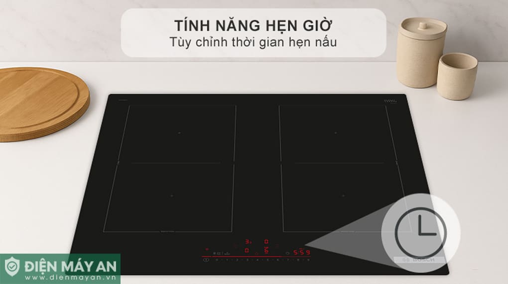 Bếp từ 4 vùng nấu âm Bosch Serie 6 PVQ61RHB1E