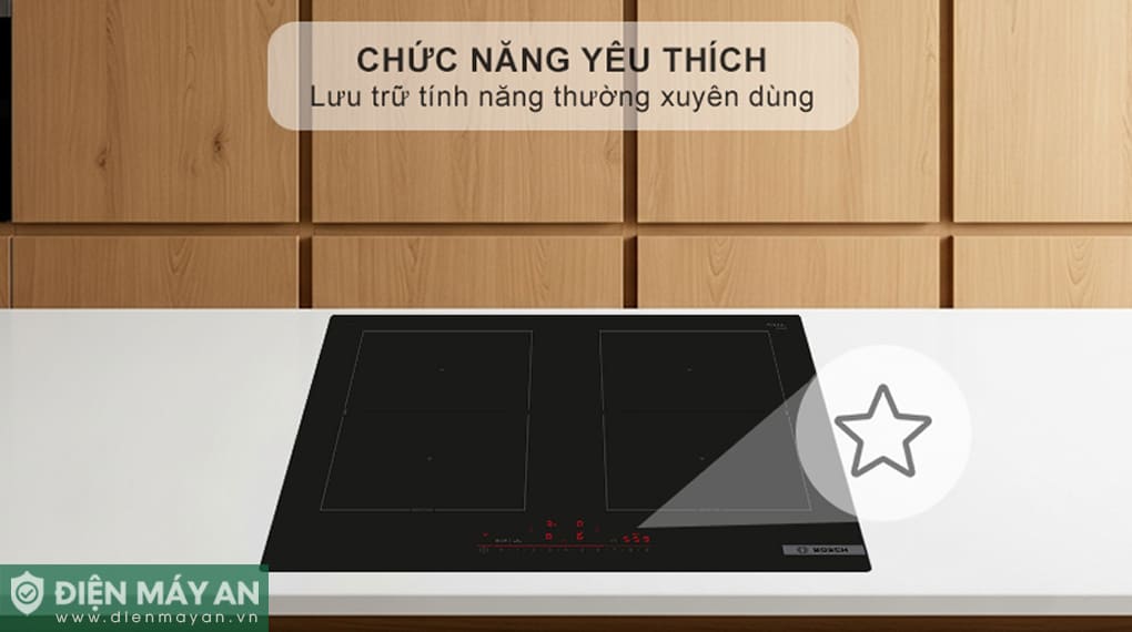 Bếp từ 4 vùng nấu âm Bosch Serie 6 PVQ61RHB1E