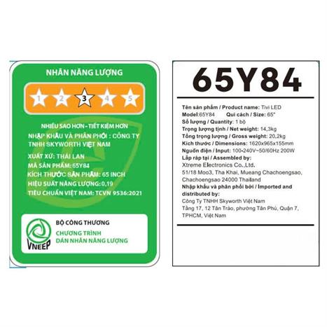 Google Tivi Coocaa AI 4K 65 inch 65Y84