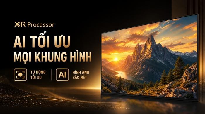 Google Tivi True RGB Sony AI 4K 98 inch K-98XR70M2