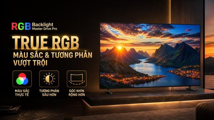 Google Tivi True RGB Sony AI 4K 98 inch K-98XR70M2