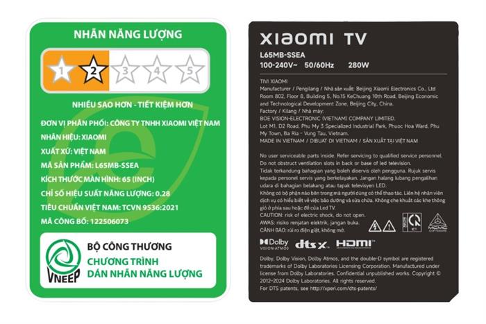 Google Tivi Xiaomi 4K 65 Inch S Pro Mini LED 2026 L65MB-SSEA