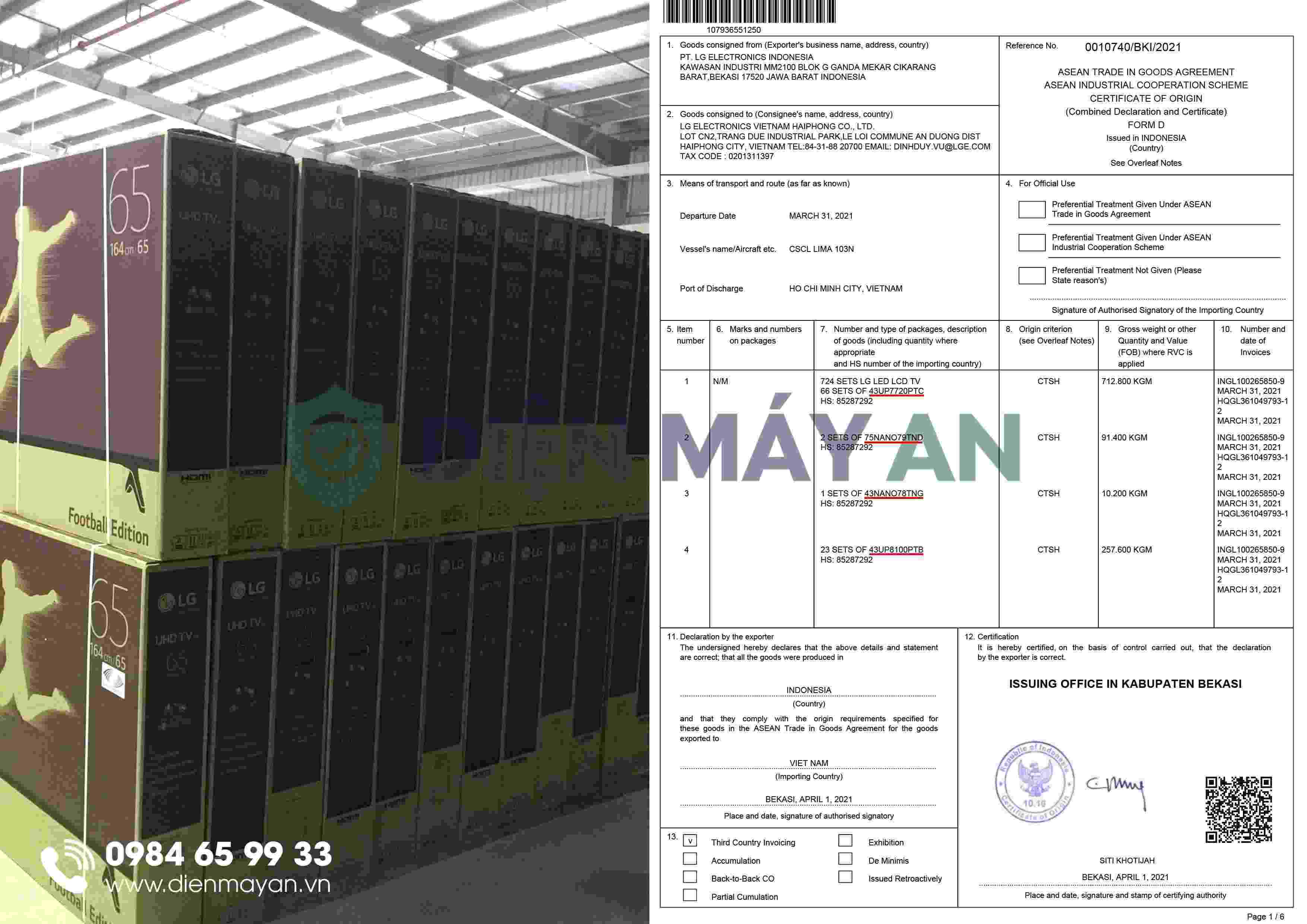 Tổng kho điện máy giá rẻ Hà Nội Điện máy AN