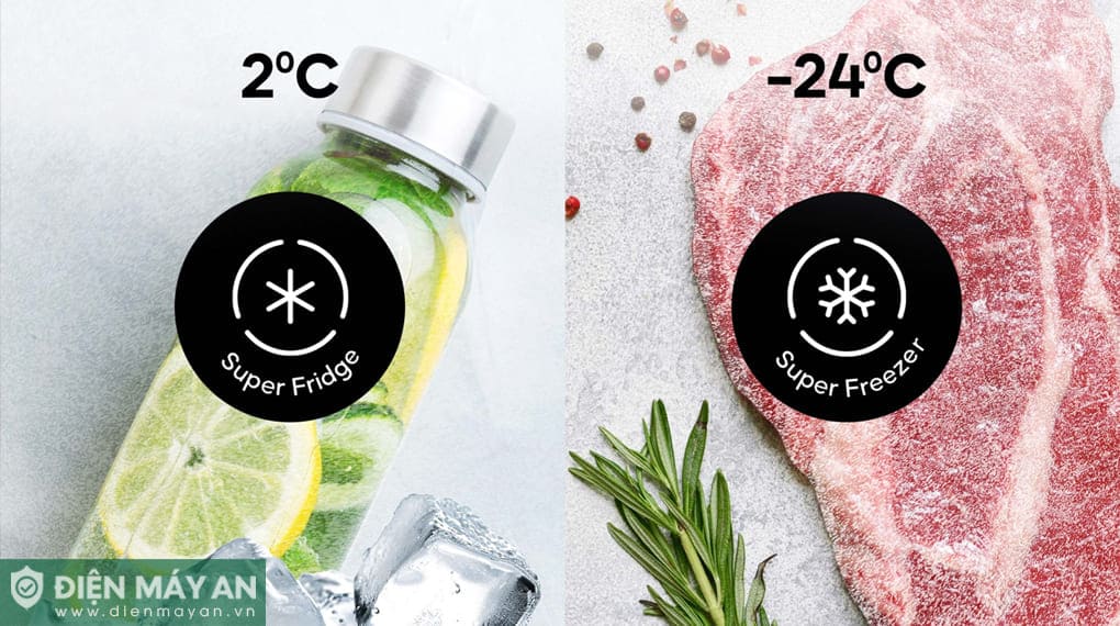 Tủ lạnh Casper Inverter ProFresh 460 Lít Side By Side RS-D462SBS