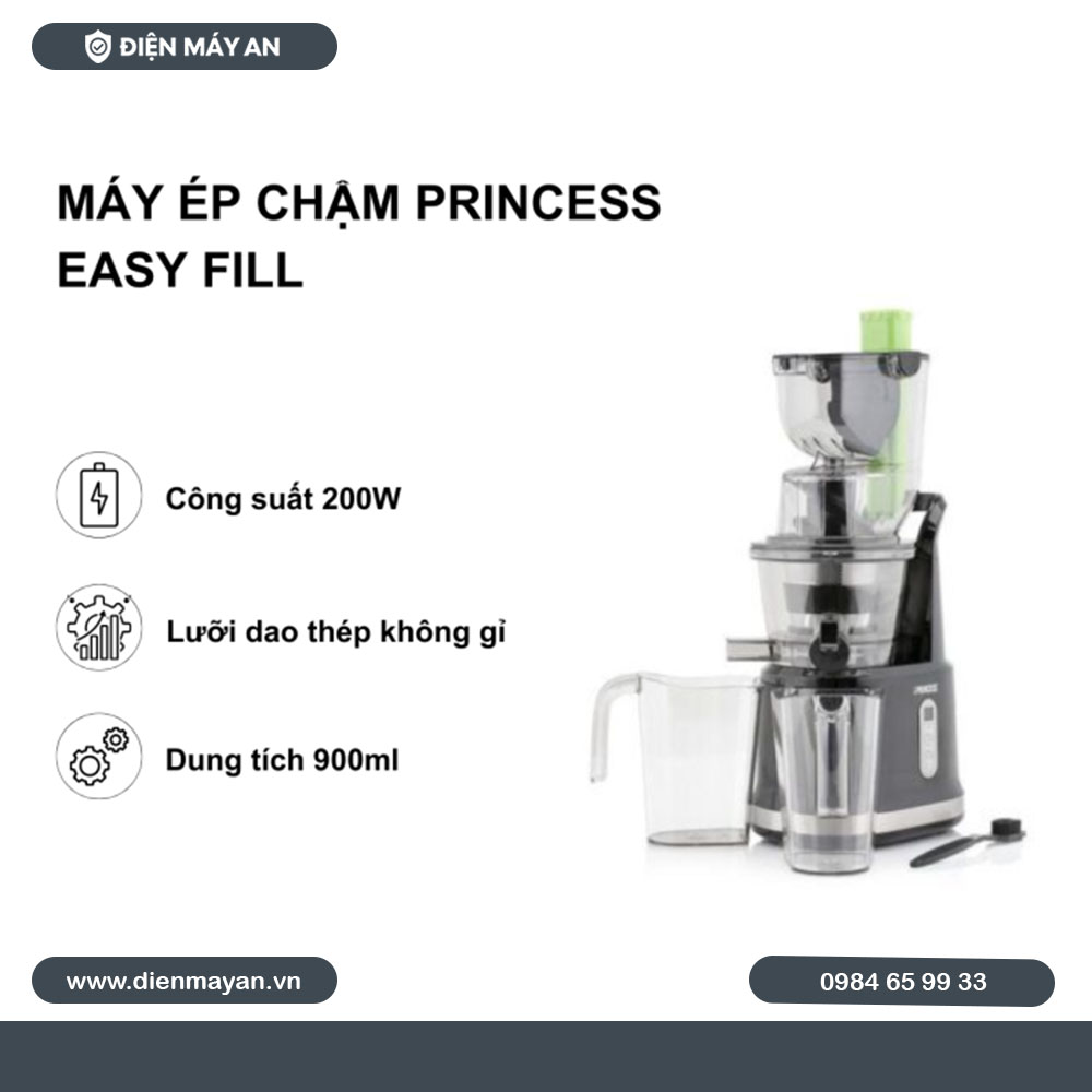 Máy Ép Chậm Princess Easy Fill - Hàng Chính Hãng