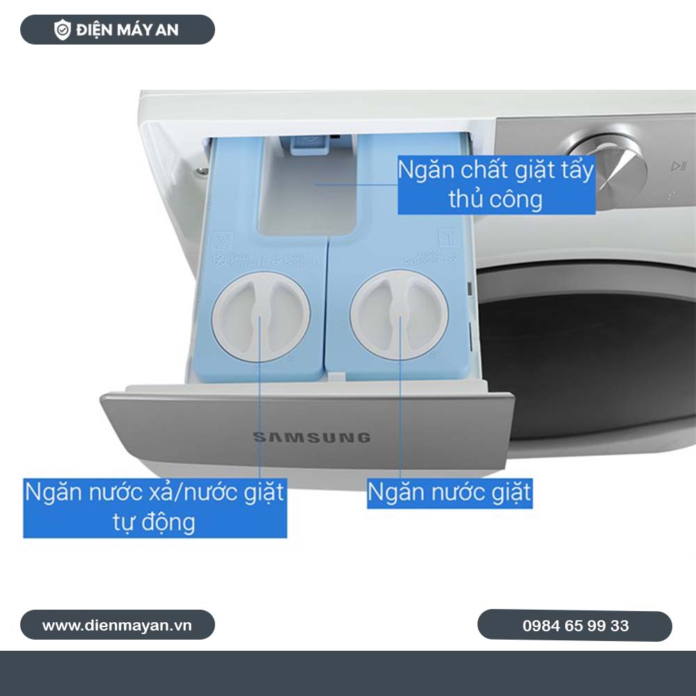 Máy Giặt Samsung AI Ecobubble Inverter 12 Kg WW12CGP44DSHSV, Giá Tốt, Có Trả Góp