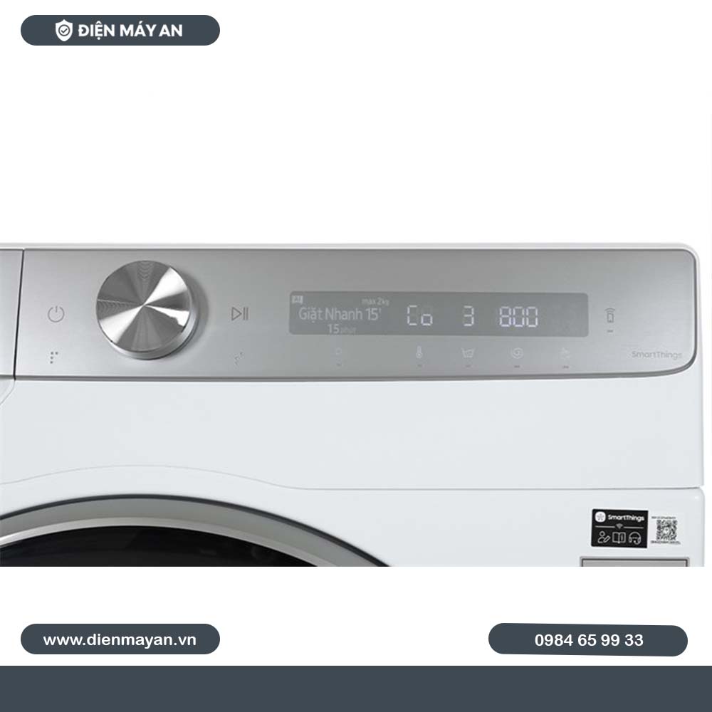 Máy Giặt Samsung AI Ecobubble Inverter 12 Kg WW12CGP44DSHSV, Giá Tốt, Có Trả Góp