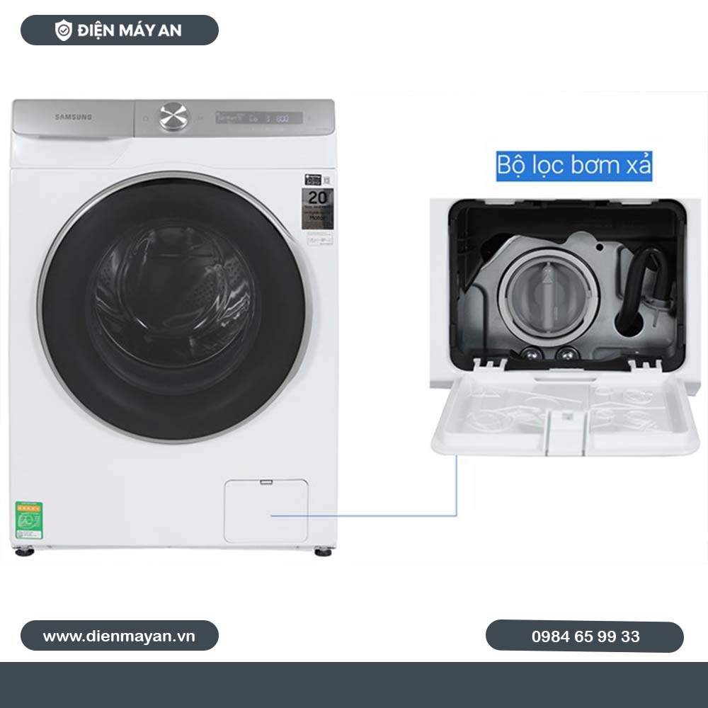 Máy Giặt Samsung AI Ecobubble Inverter 12 Kg WW12CGP44DSHSV, Giá Tốt, Có Trả Góp