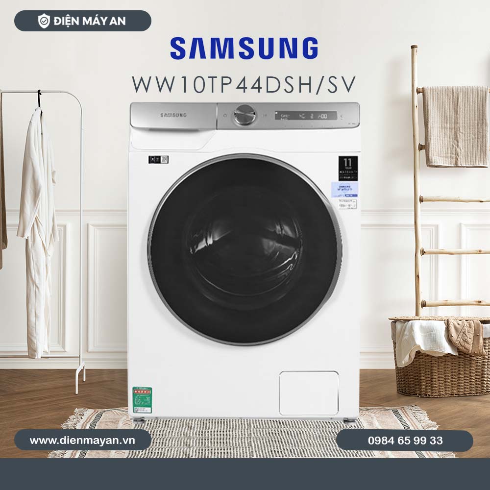Máy Giặt Samsung Inverter 10kg WW10TP44DSH/SV, Giá Tốt, Có Trả Góp