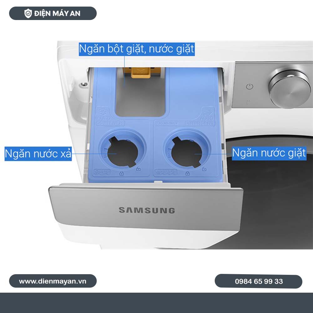 Máy Giặt Samsung Inverter 10kg WW10TP44DSH/SV, Giá Tốt, Có Trả Góp