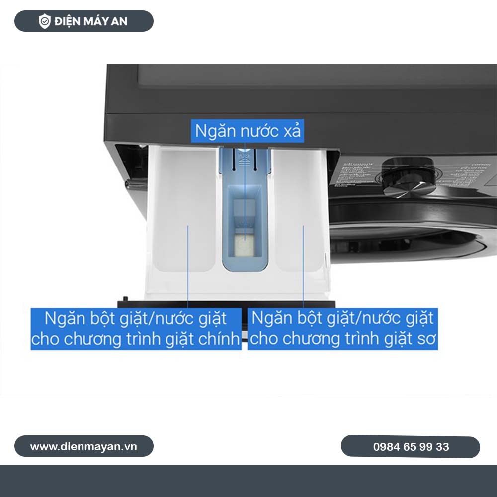 Máy Giặt Samsung Inverter 12 Kg WW12CGC04DABSV, Mới 2024