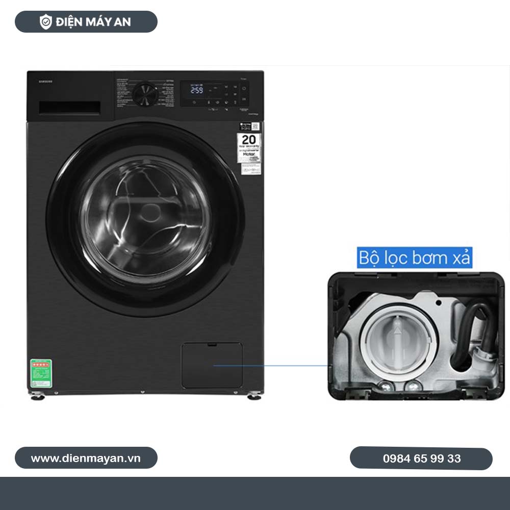 Máy Giặt Samsung Inverter 12 Kg WW12CGC04DABSV, Mới 2024