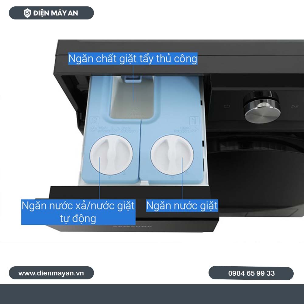 Máy Giặt Samsung Bespoke AI Inverter 14 Kg WW14BB944DGBSV, Mới 2024