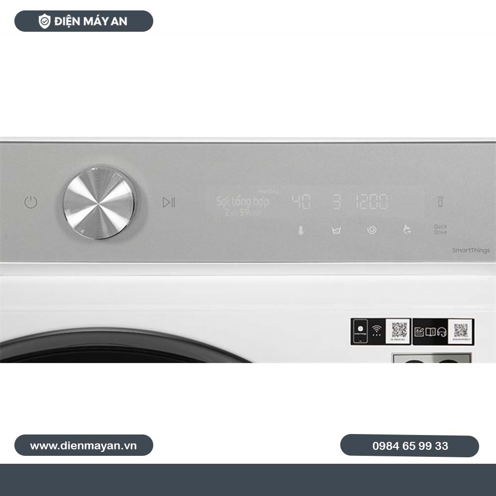 Máy Giặt Samsung Bespoke AI Inverter 14 Kg WW14BB944DGHSV, Giá Tốt, Có Trả Góp