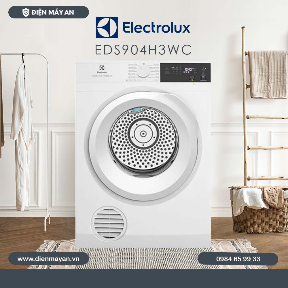 Máy Sấy Thông Hơi Electrolux UltimateCare 9 Kg EDS904H3WC - Giá Tốt