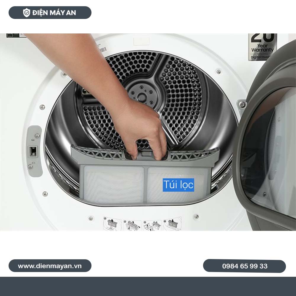 Máy Sấy Bơm Nhiệt Samsung Bespoke AI 9 Kg DV90BB9440GH/SV, Giá Tốt, Có Trả Góp