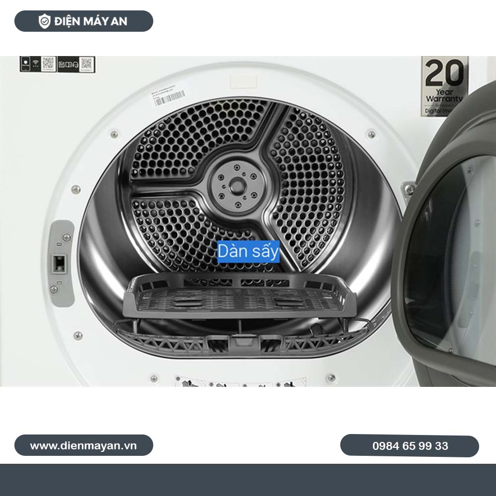 Máy Sấy Bơm Nhiệt Samsung Bespoke AI 9 Kg DV90BB9440GH/SV, Giá Tốt, Có Trả Góp