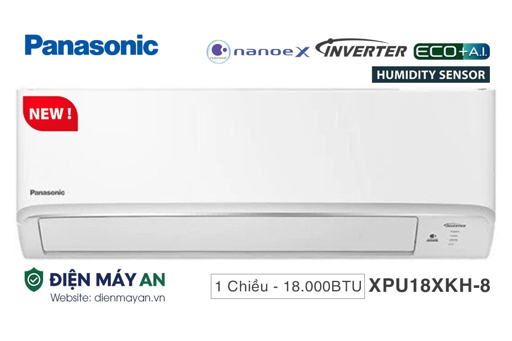 Điều Hòa Panasonic 18000BTU 1 Chiều Inverter XPU18XKH-8