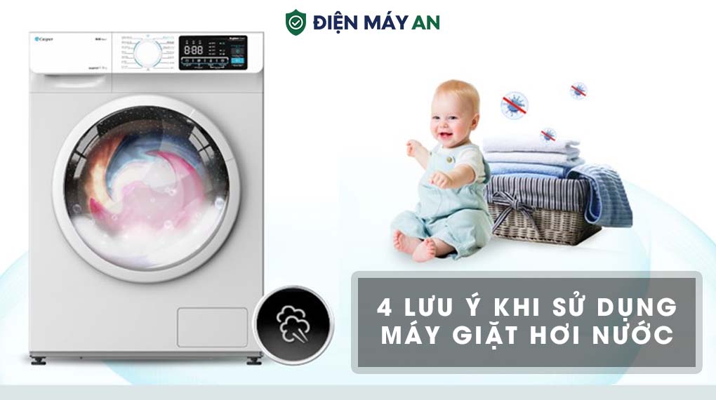 4 Điều Cần Lưu Ý Khi Sử Dụng Máy Giặt Hơi Nước