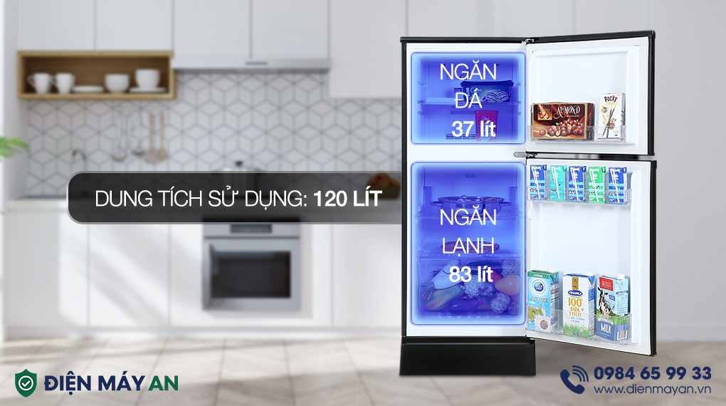 Tủ Lạnh Funiki 120 Lít HR T6120TDG - dung tích