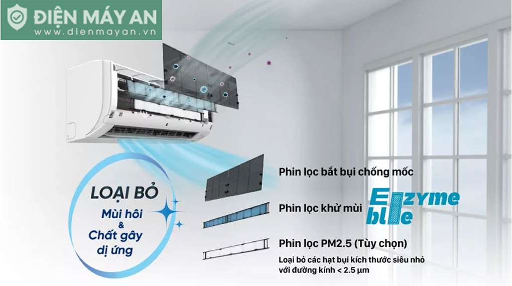 Điều Hòa Daikin Inverter 24000BTU 2 Chiều FTXM71XVMV