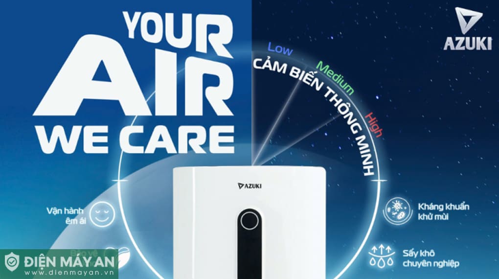 Máy lọc không khí và hút ẩm Azuki Galaxy X3