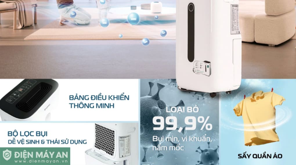 Máy lọc không khí và hút ẩm Azuki Galaxy X3