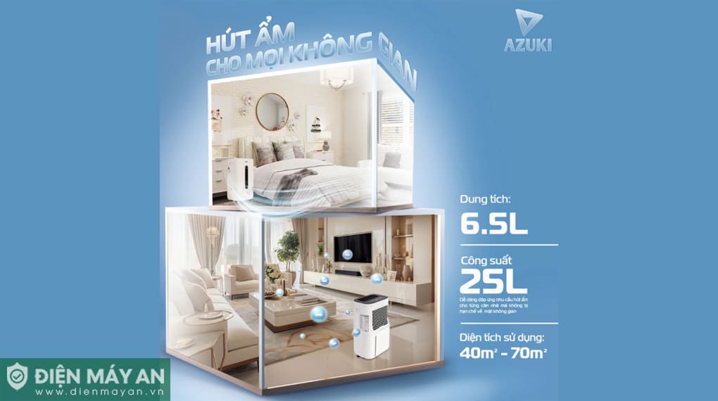 Máy lọc không khí và hút ẩm Azuki Galaxy X3