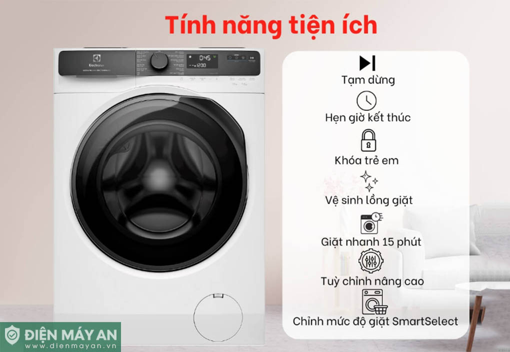 Máy Giặt Electrolux UltimateCare 500 Inverter 9 Kg EWF9023P5WC 