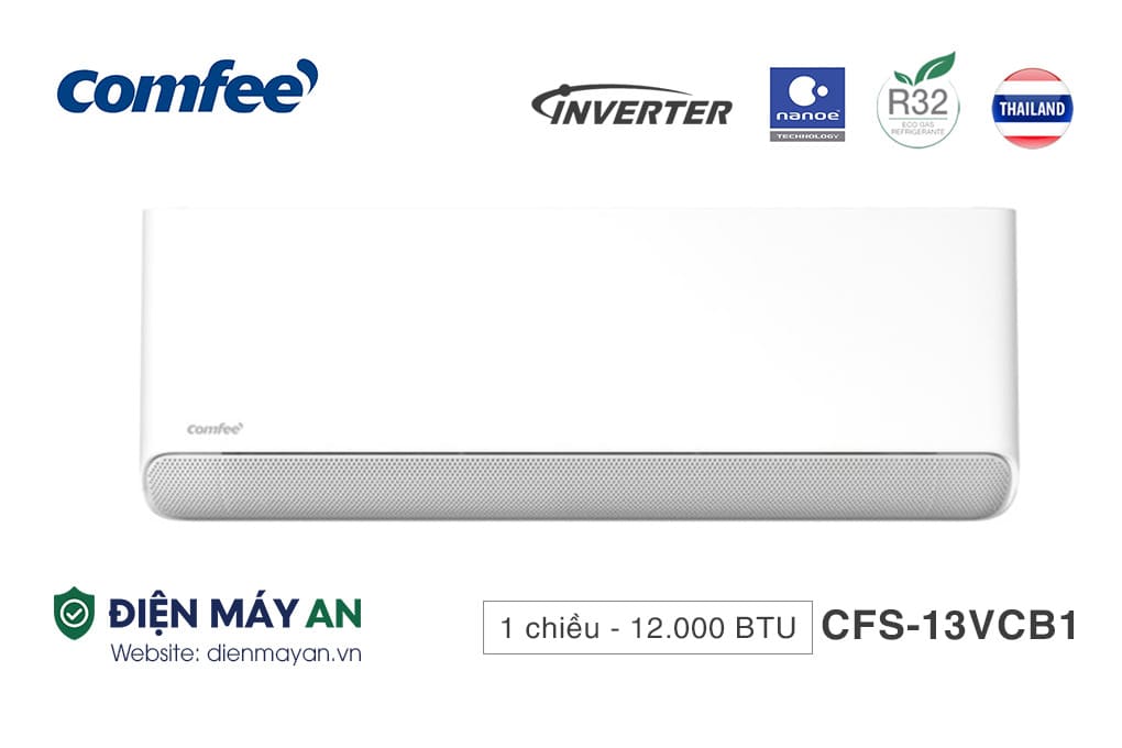 Điều Hoà Comfee Inverter 12.000BTU 1 Chiều CFS-13VCB1