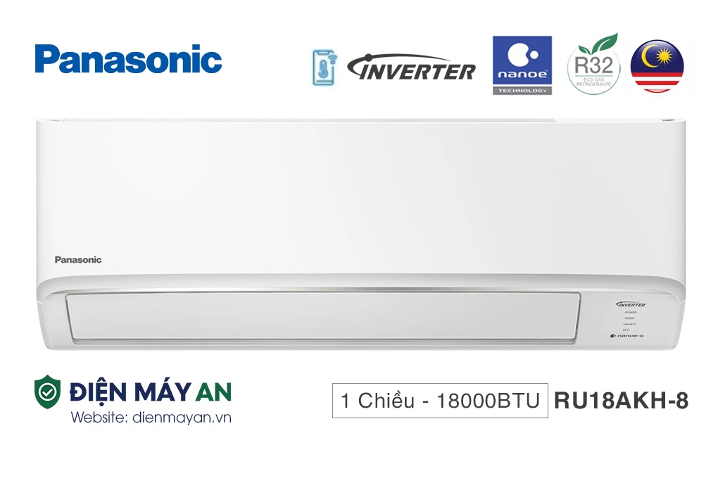Điều Hòa Panasonic 1 Chiều Inverter 18000BTU CU/CS-RU18AKH-8