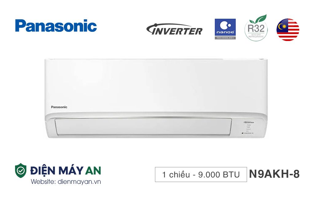 Điều Hòa Panasonic 9000 BTU 1 Chiều CU/CS-N9AKH-8 - Mẫu Mới 2025