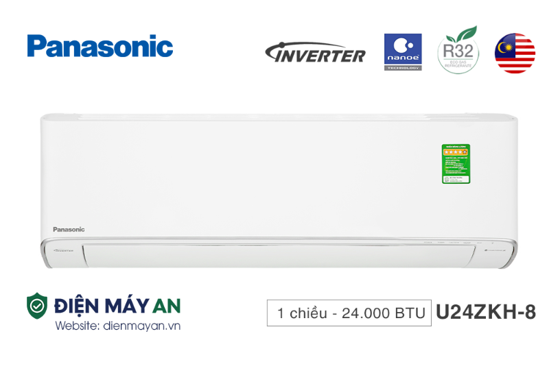 Điều Hòa Panasonic 1 Chiều Inverter 24000BTU CU/CS-U24ZKH-8