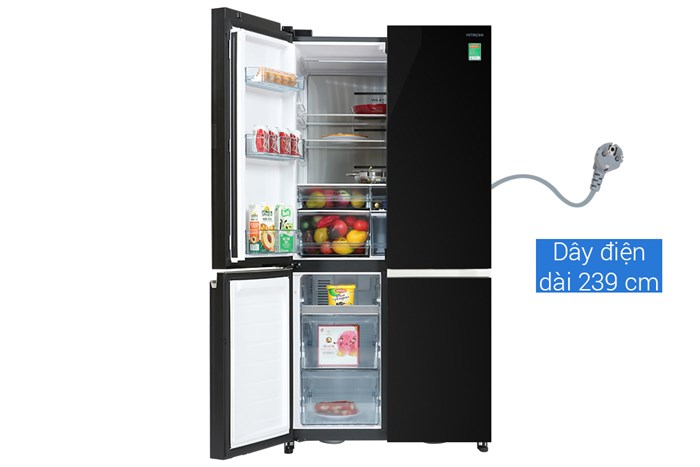 Tủ Lạnh Hitachi Inverter 569 Lít Multidoor R-WB640VGV0 GBK&nbsp;