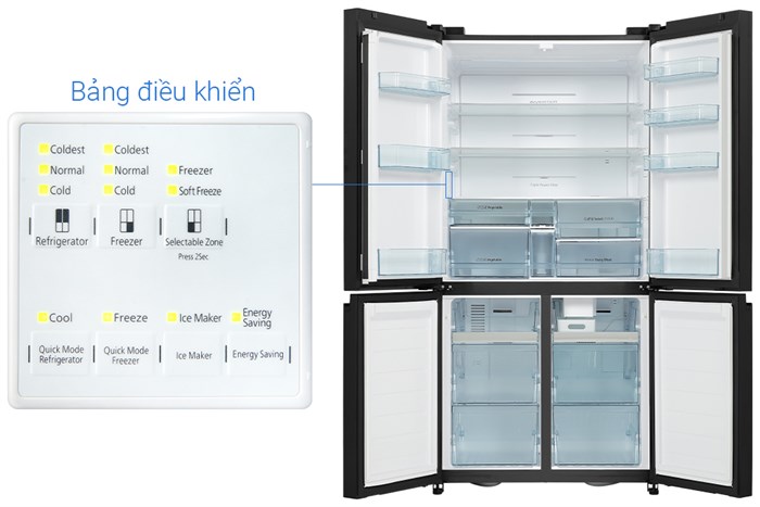 Tủ Lạnh Hitachi Inverter 569 Lít Multidoor R-WB640PGV1 GCK&nbsp;