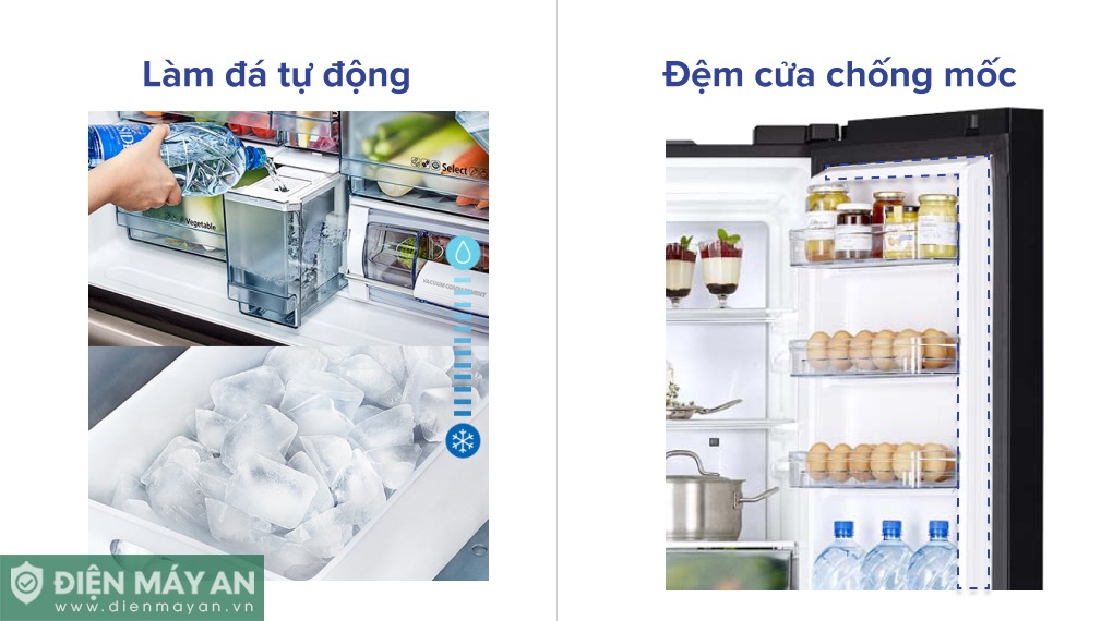 Tủ Lạnh Hitachi Inverter 569 Lít Multidoor R-WB640PGV1 GCK 