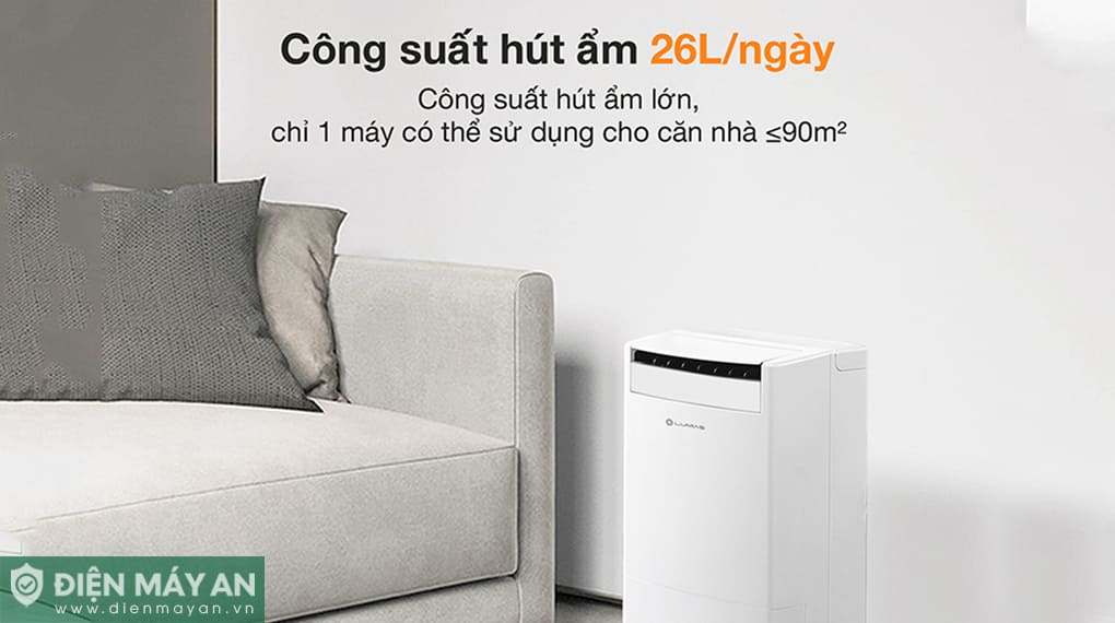 Máy hút ẩm Lumias D6S-26L - 90m2