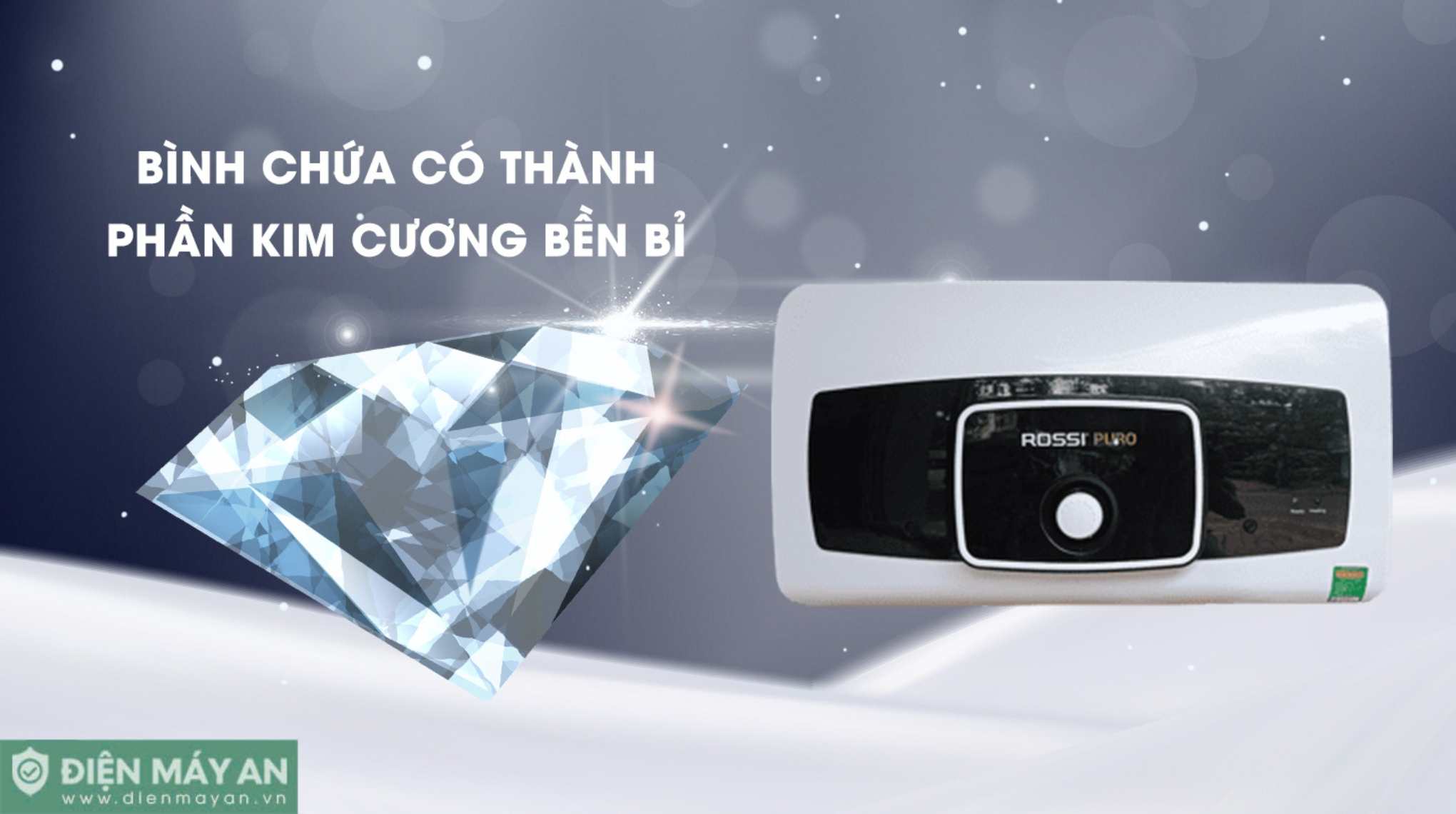 Bình nóng lạnh Rossi Puro 15 lít RPO 15SL
