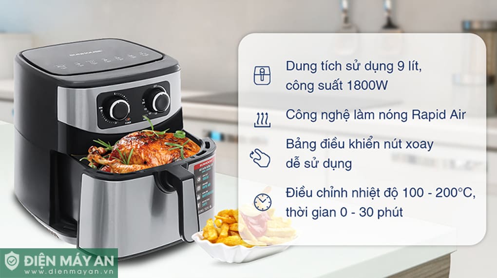 Nồi chiên không dầu Sunhouse SHD4035