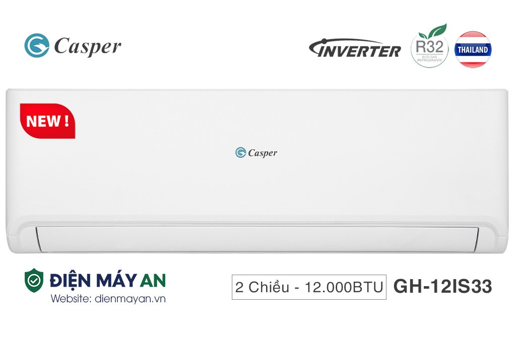 Điều Hòa Casper Inverter 12000 BTU 2 Chiều GH-12IS33