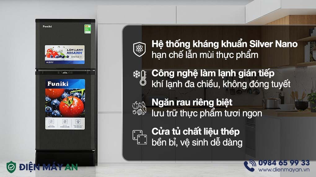 Tủ Lạnh Funiki 147 Lít FR-152CI.1 - thiết kế
