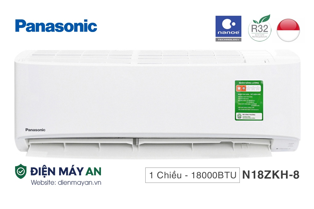 Điều Hòa Panasonic 1 Chiều 18000BTU CU/CS-N18ZKH-8