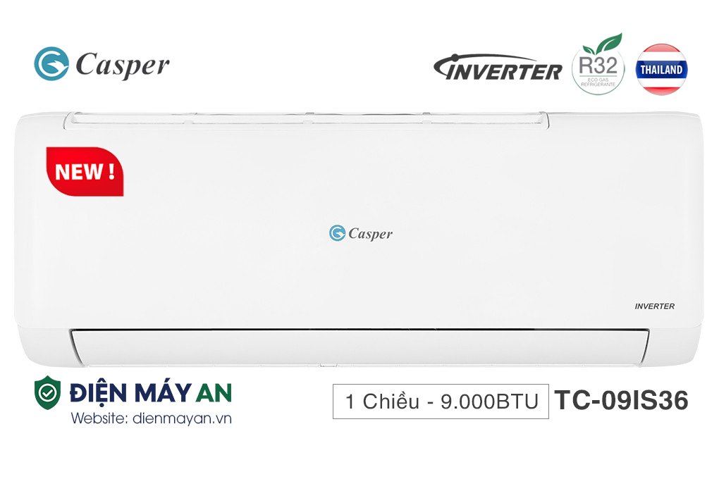 Điều hòa Casper Inverter 9000 BTU 1 chiều TC-09IS36 - Mới 2024